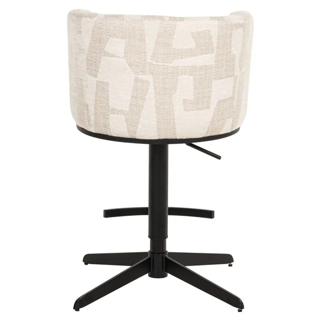 - Barstoel Cheyenne beige graffic