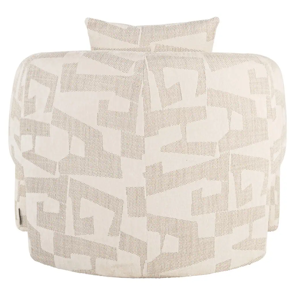 - Lounge stoel Tuscany beige graffic