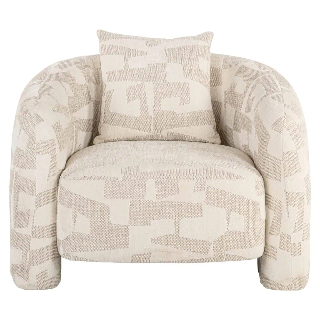 - Lounge stoel Tuscany beige graffic