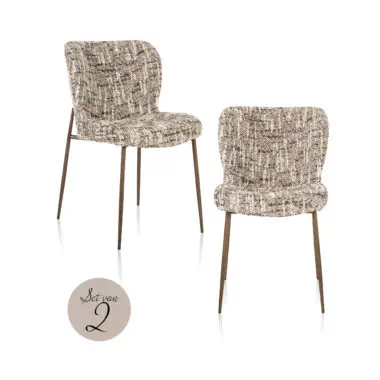 - Eetkamerstoel Odarby brown omara (Set of 2)