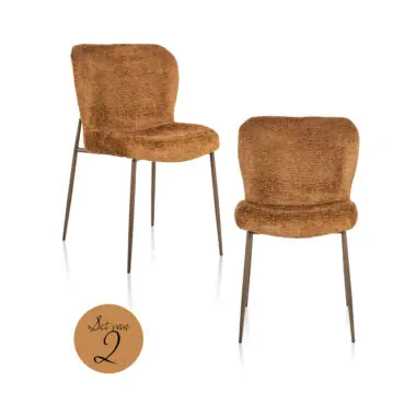 - Eetkamerstoel Odarby cognac fusion (Set of 2)