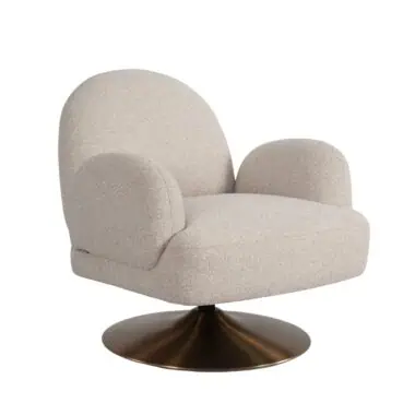 - Lounge stoel Kagney biscotti swivel