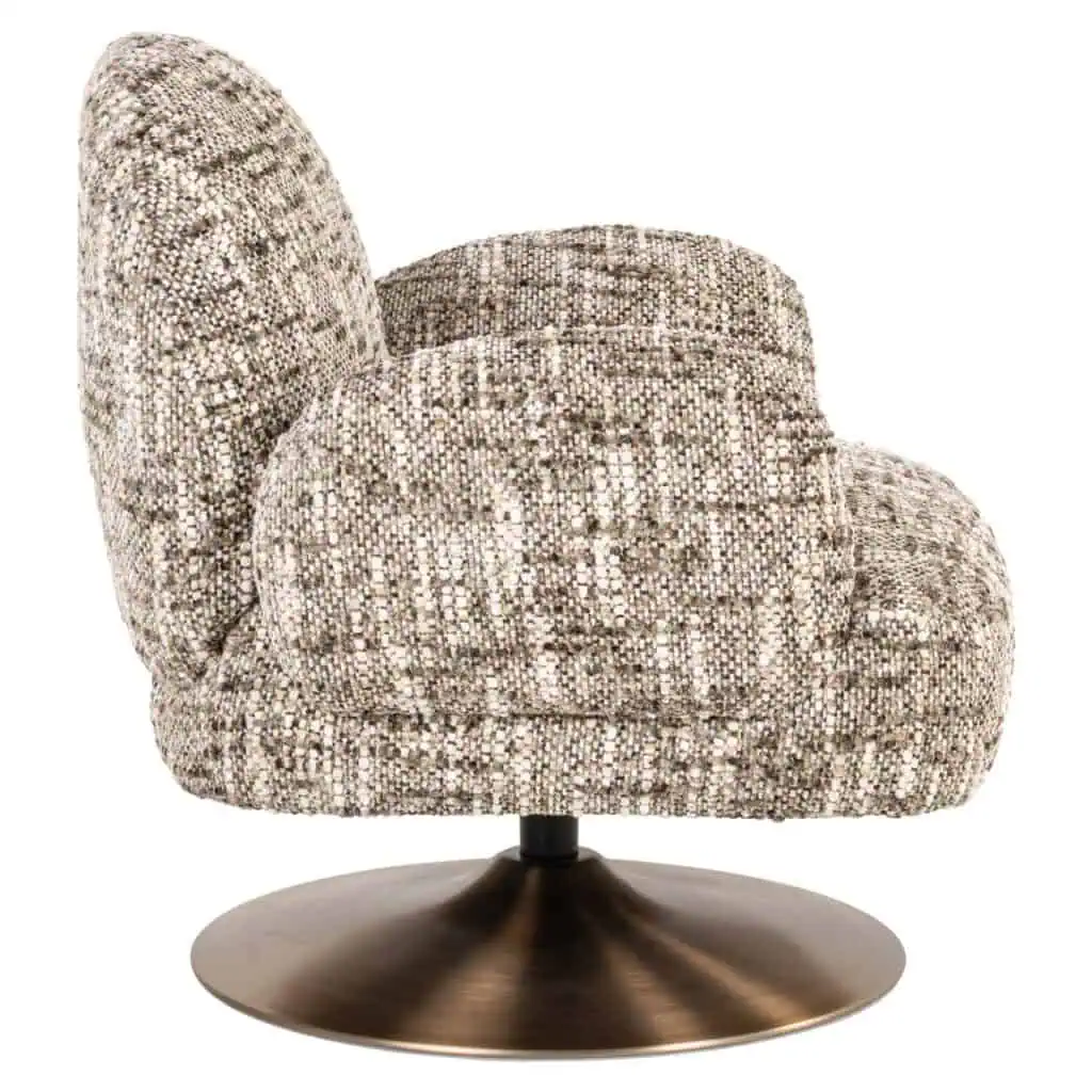 - Lounge stoel Kagney brown omara swivel