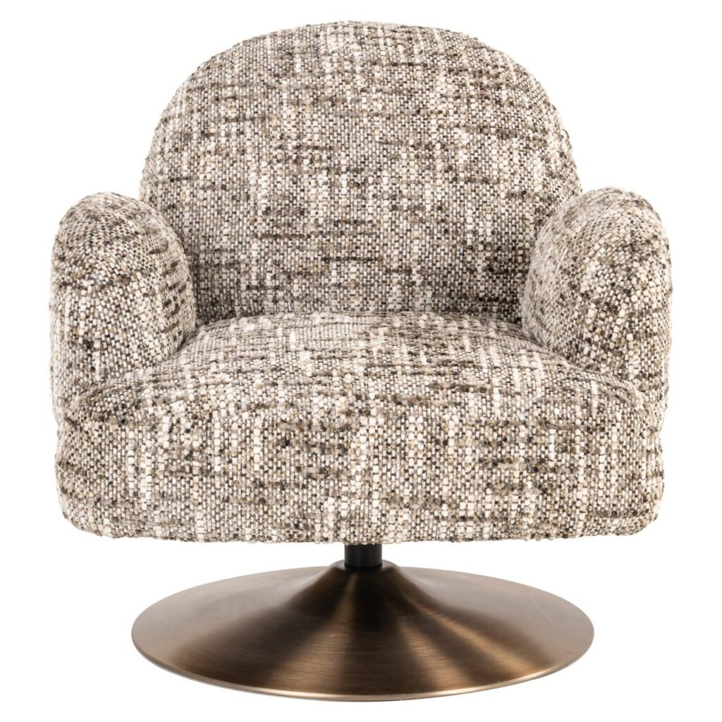 - Lounge stoel Kagney brown omara swivel