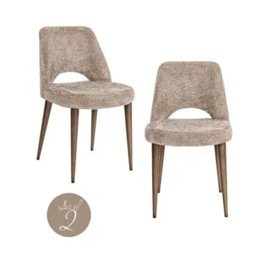 - Eetkamerstoel Delphine lovely nature fire retardant (Set of 2)