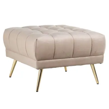- Poef & Voetenbank Huxley khaki velvet