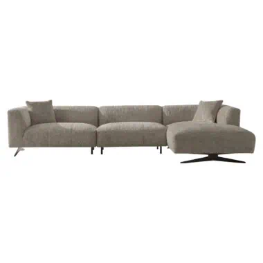 - Bank Hoxton lovely beige 3-seater + lounge right