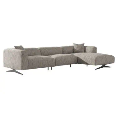 - Bank Hoxton trendy nature 3-seater + lounge right