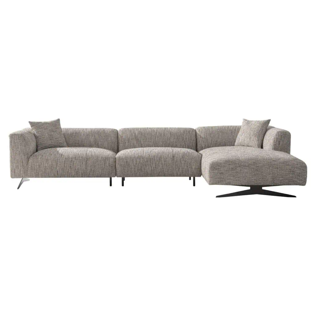 - Bank Hoxton trendy nature 3-seater + lounge right
