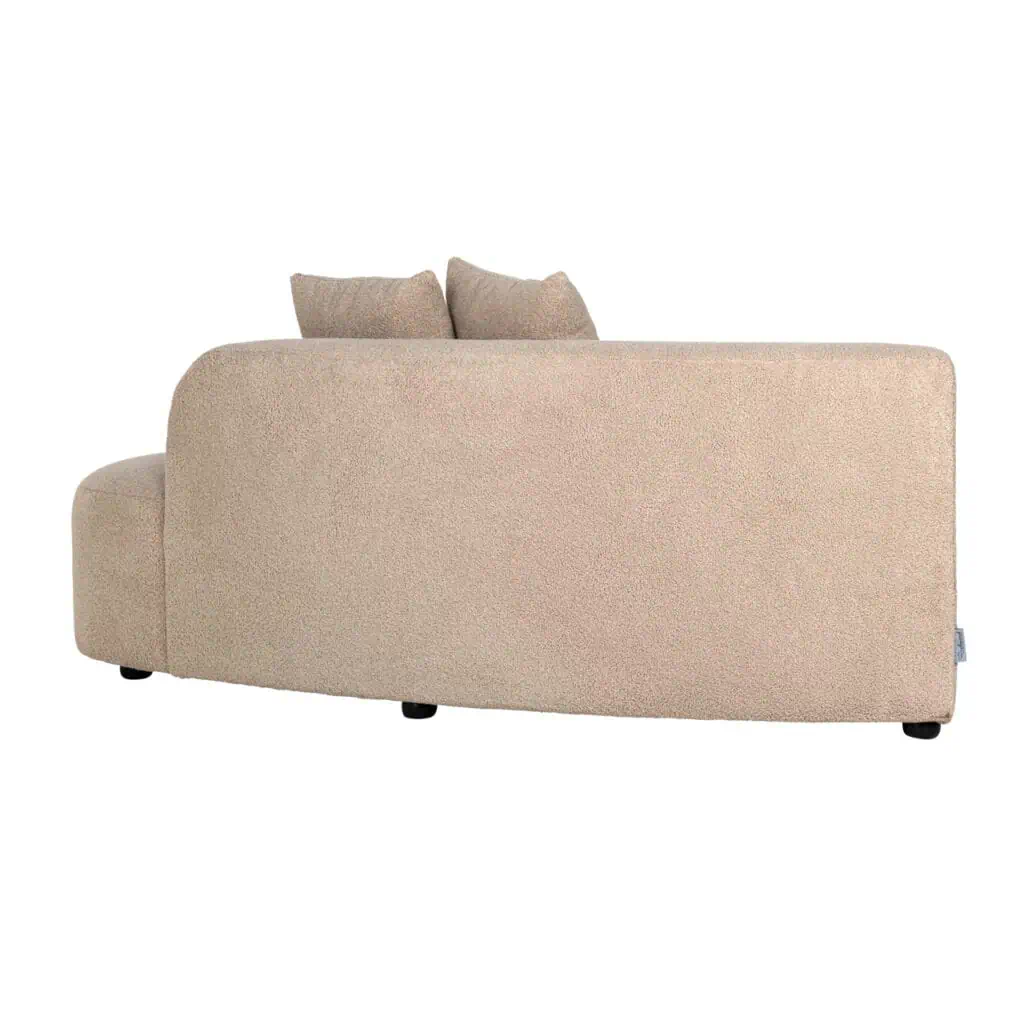 - Bank Grayson sand furry ottoman right fully upholstered