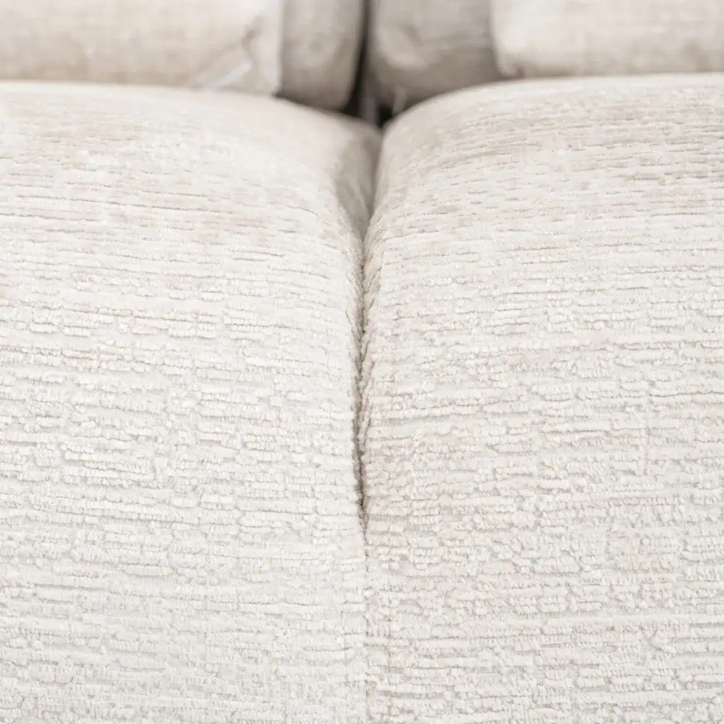- Bank Lund cream fusion 3-seater + ottoman right