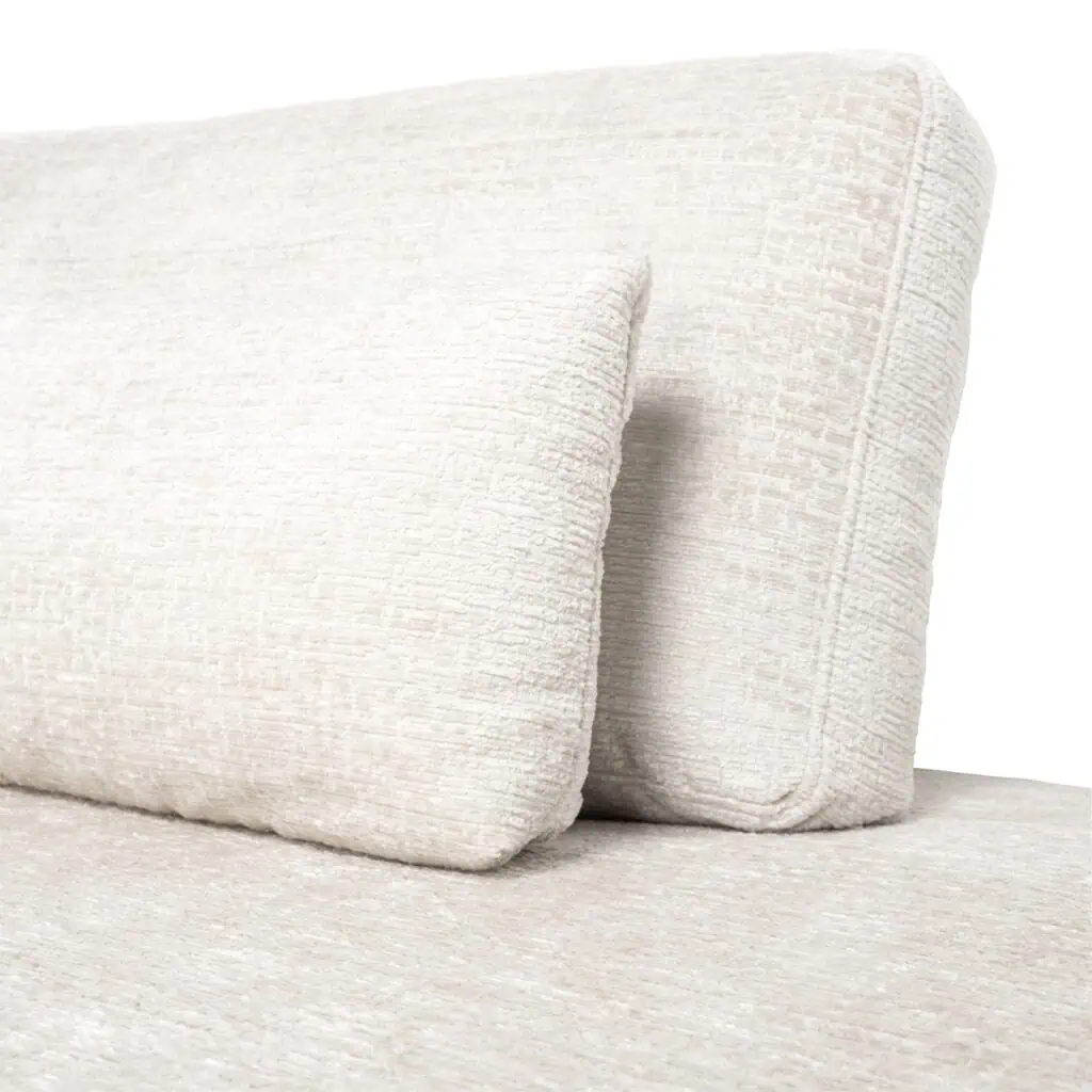 - Bank Lund cream fusion 3-seater + ottoman right