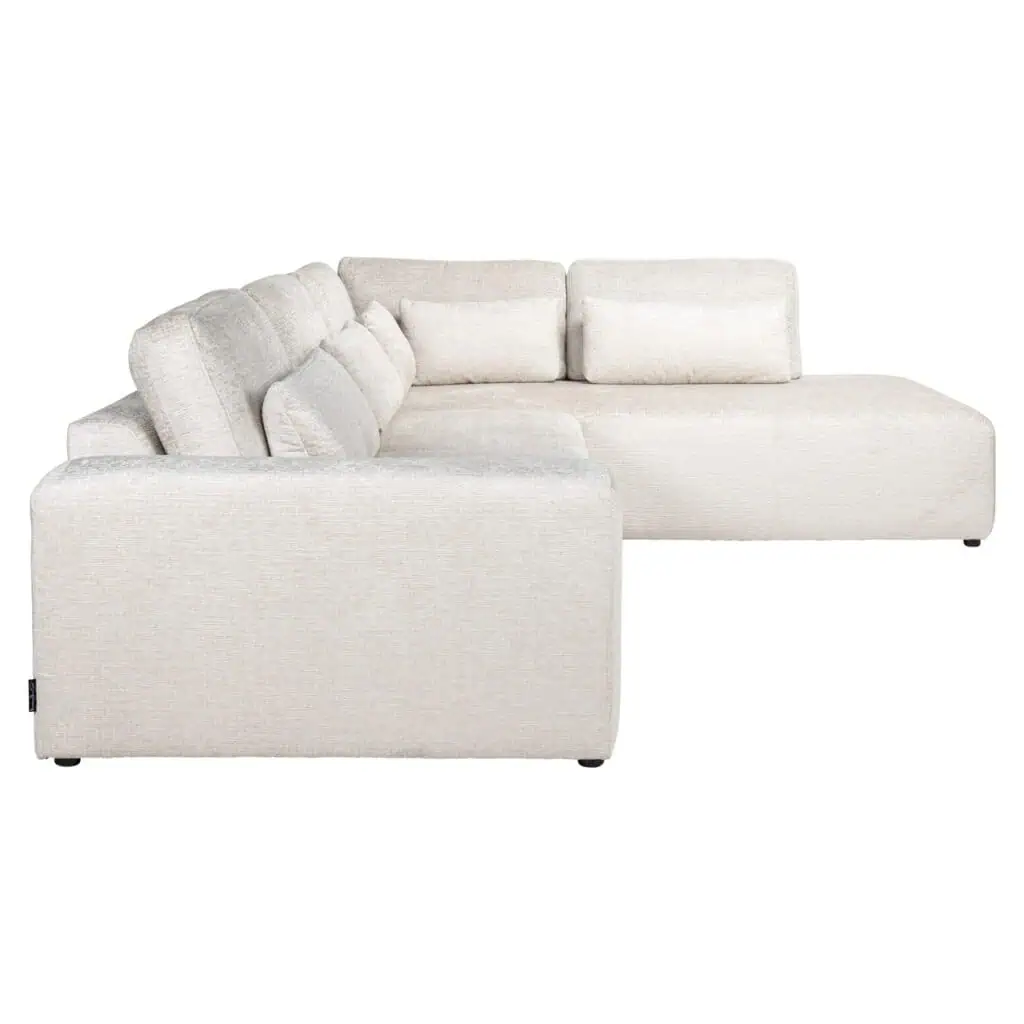 - Bank Lund cream fusion 3-seater + ottoman right