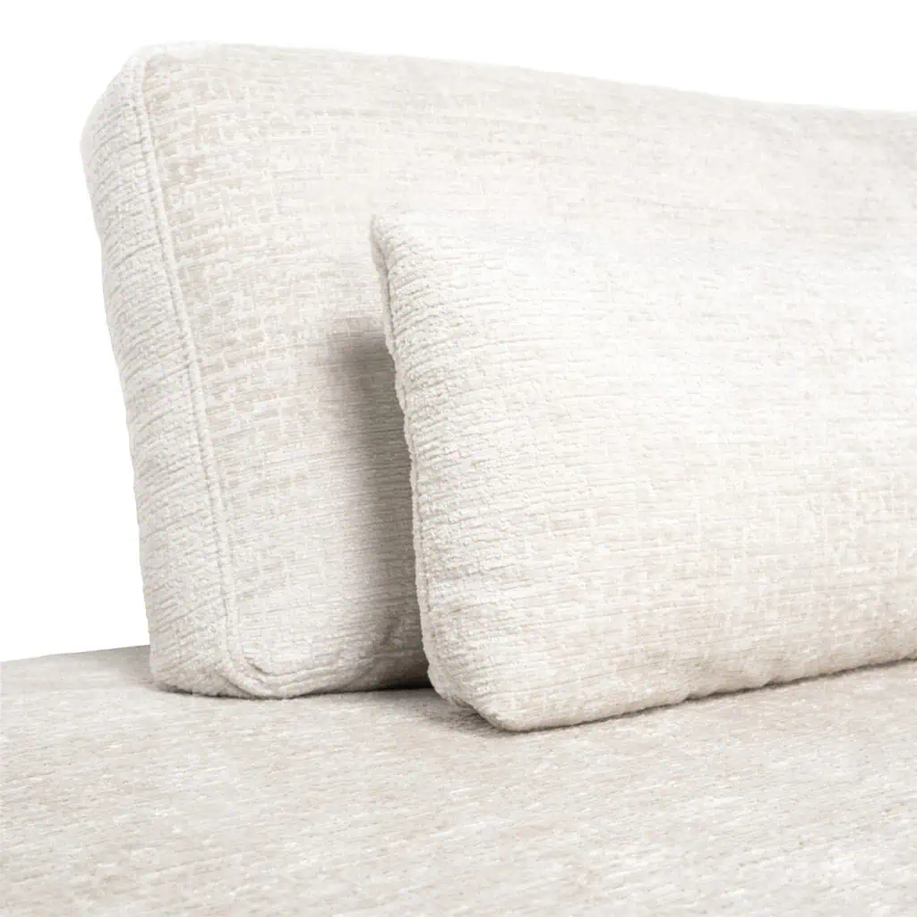 - Bank Lund cream fusion 3-seater + ottoman left