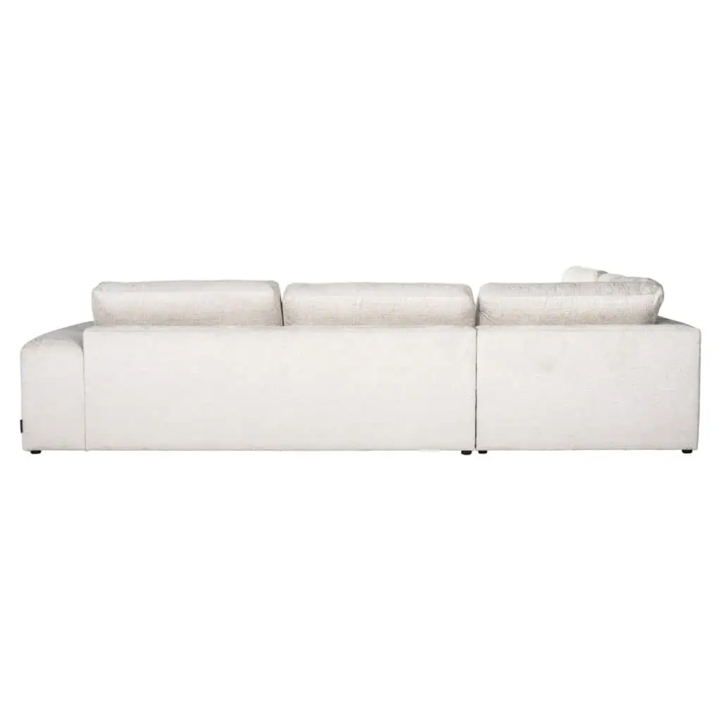 - Bank Lund cream fusion 3-seater + ottoman left