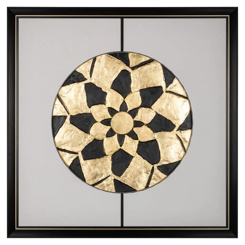 - Wall art Sun black/gold