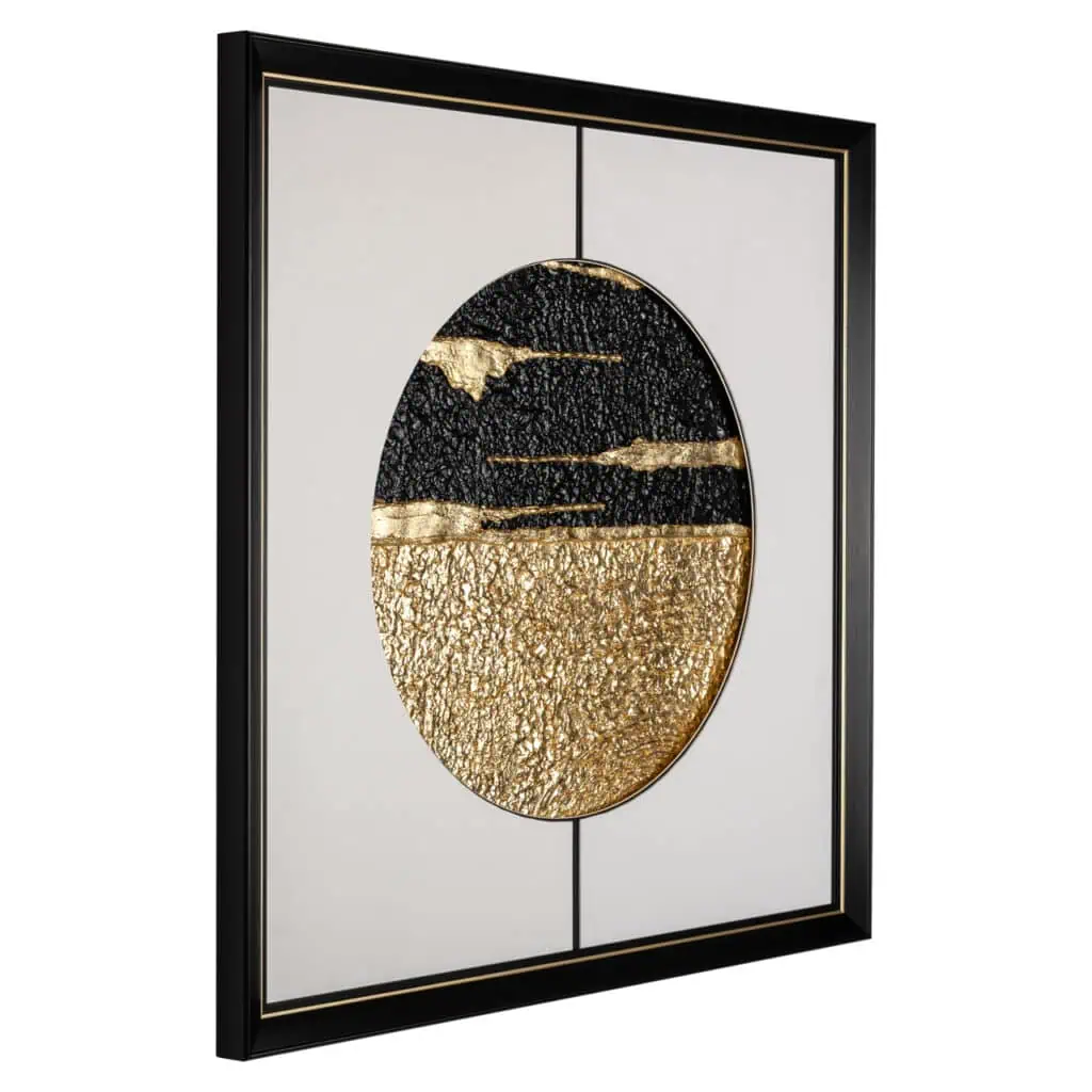 - Wall art Moon black/gold
