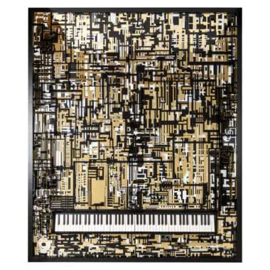 - Wall art Wibi black/gold