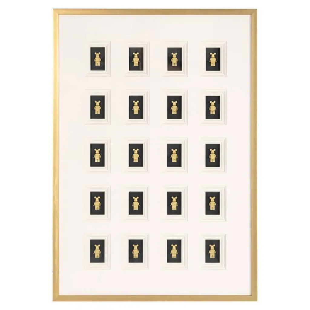 - Wall art Bear black/gold