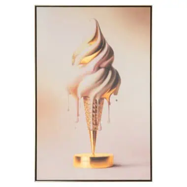 - Wall art Icecream gold