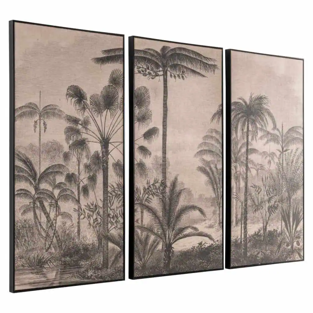 - Wall art Rhapsody brown (Set of 3)