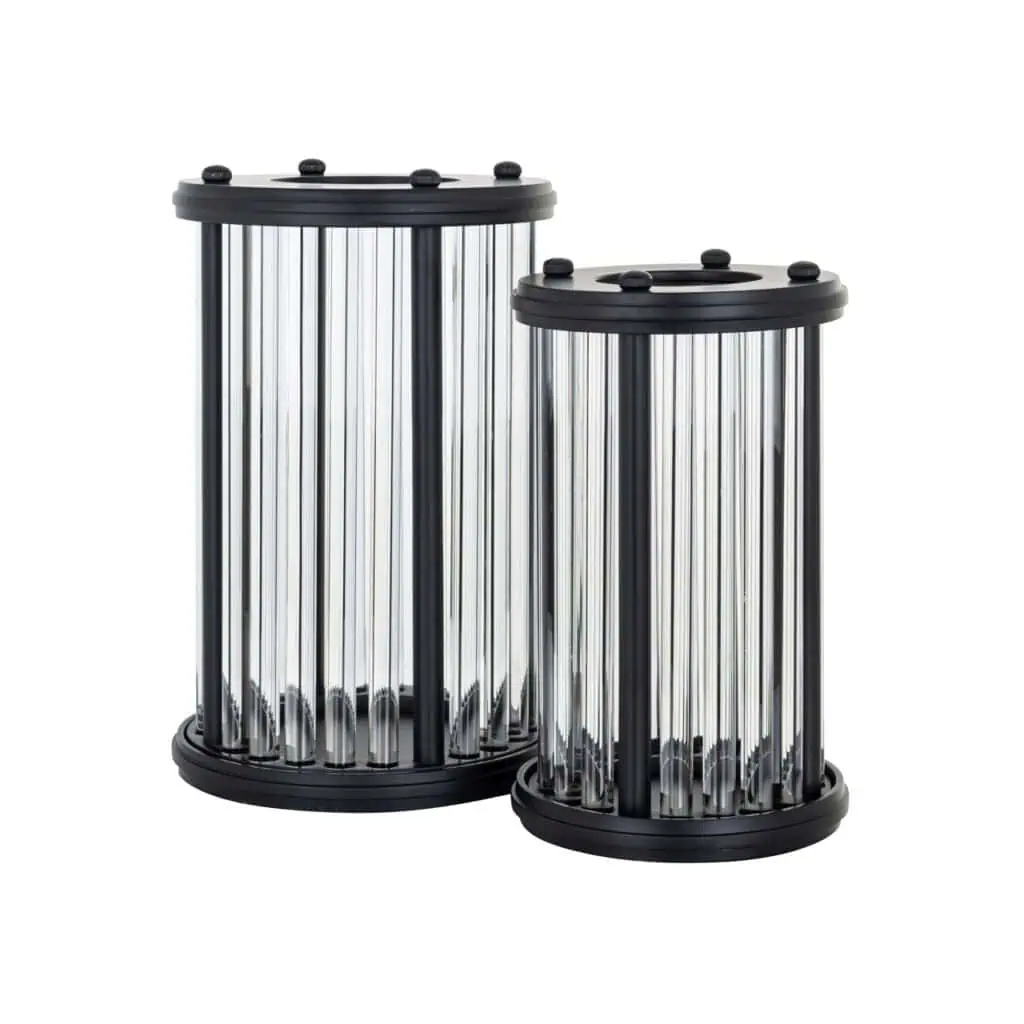 - Windlicht Faey black large