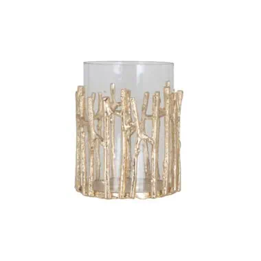 - Windlicht Loretta gold small
