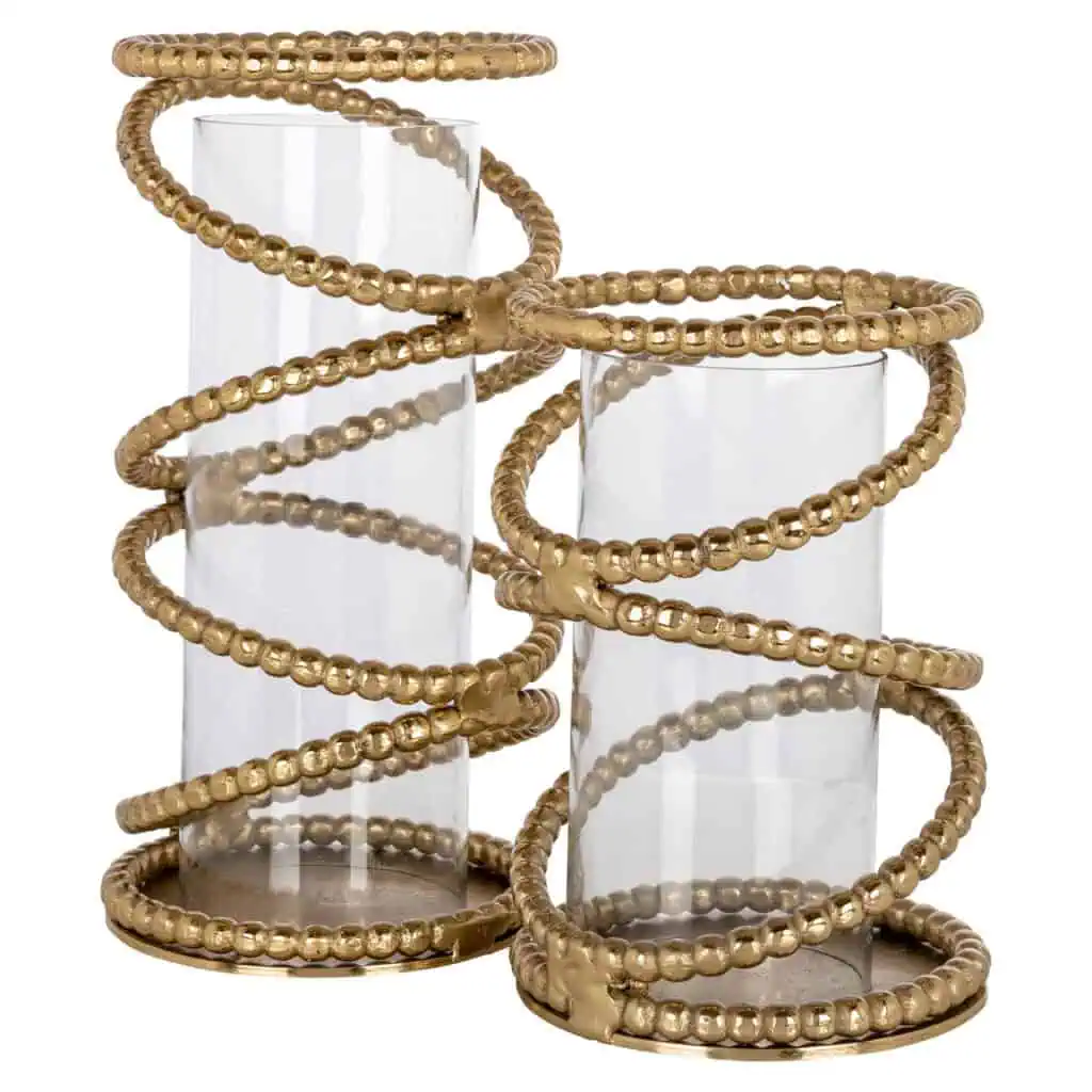 - Windlicht Jaden brushed gold large