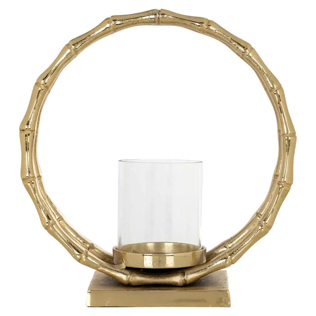 - Windlicht Merlyn gold large