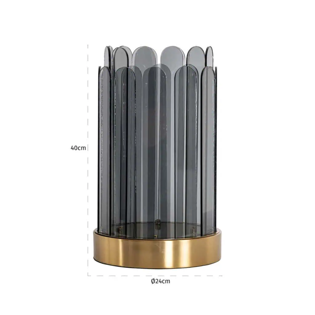 - Windlicht Daisey smoke large