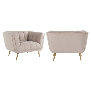 - Lounge stoel Huxley khaki velvet