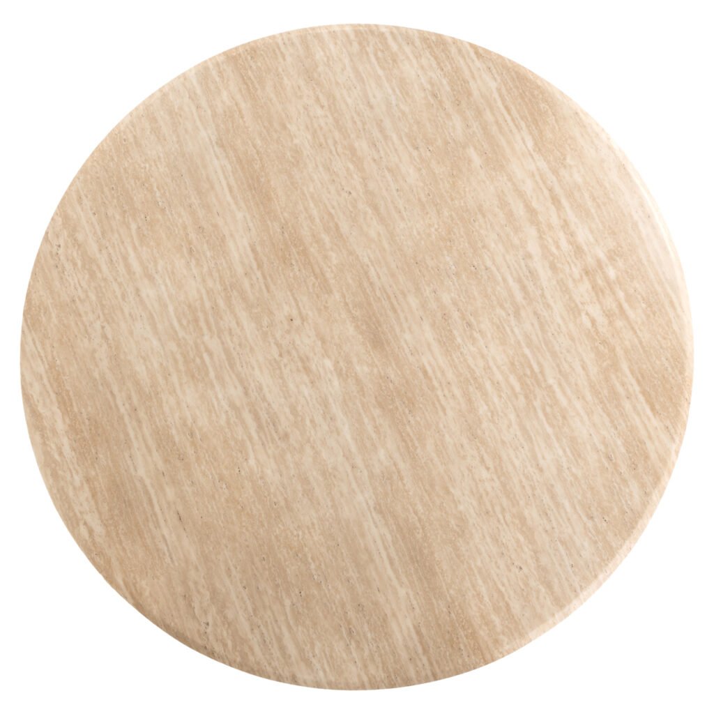 - Eettafel Montgommery beige 130Ø