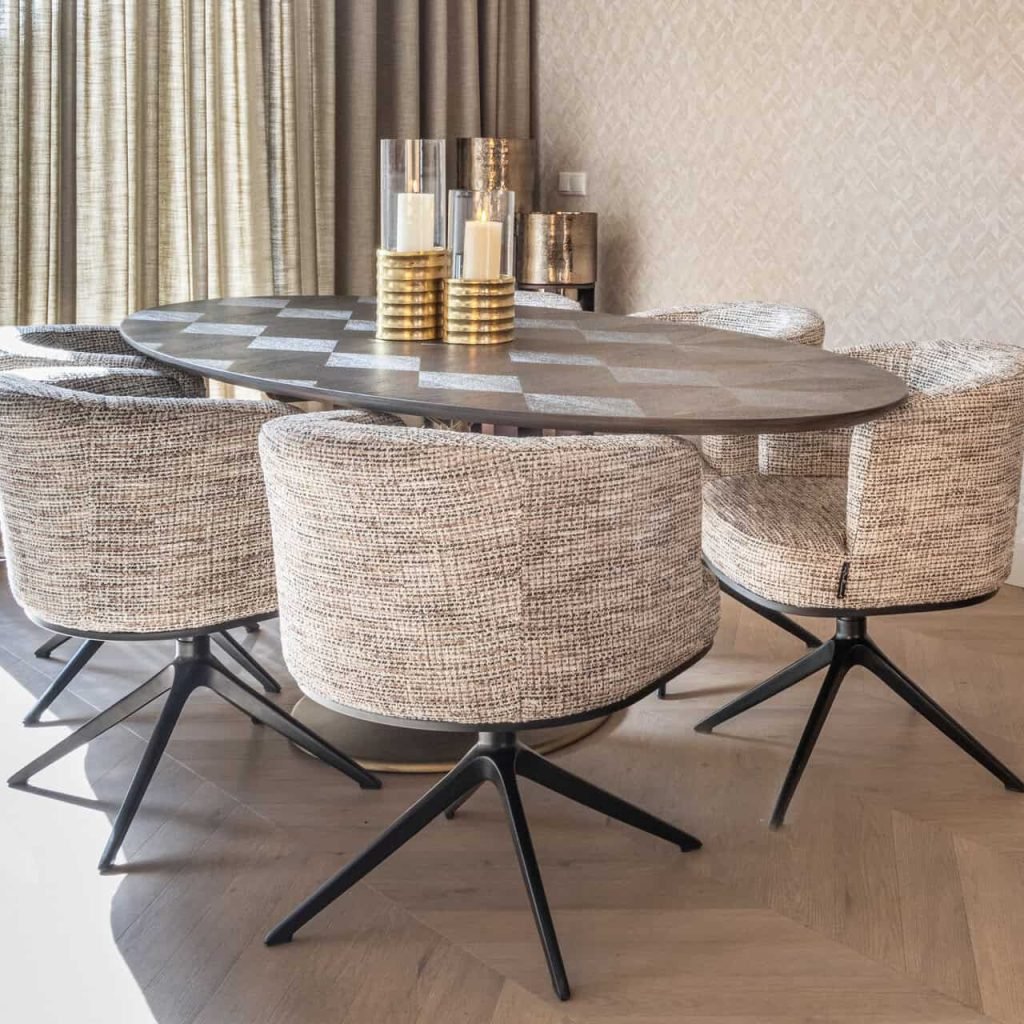 - Eettafel Luxor brown oval 230