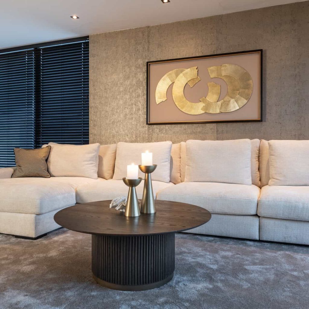 - Salontafel Luxor brown 100Ø