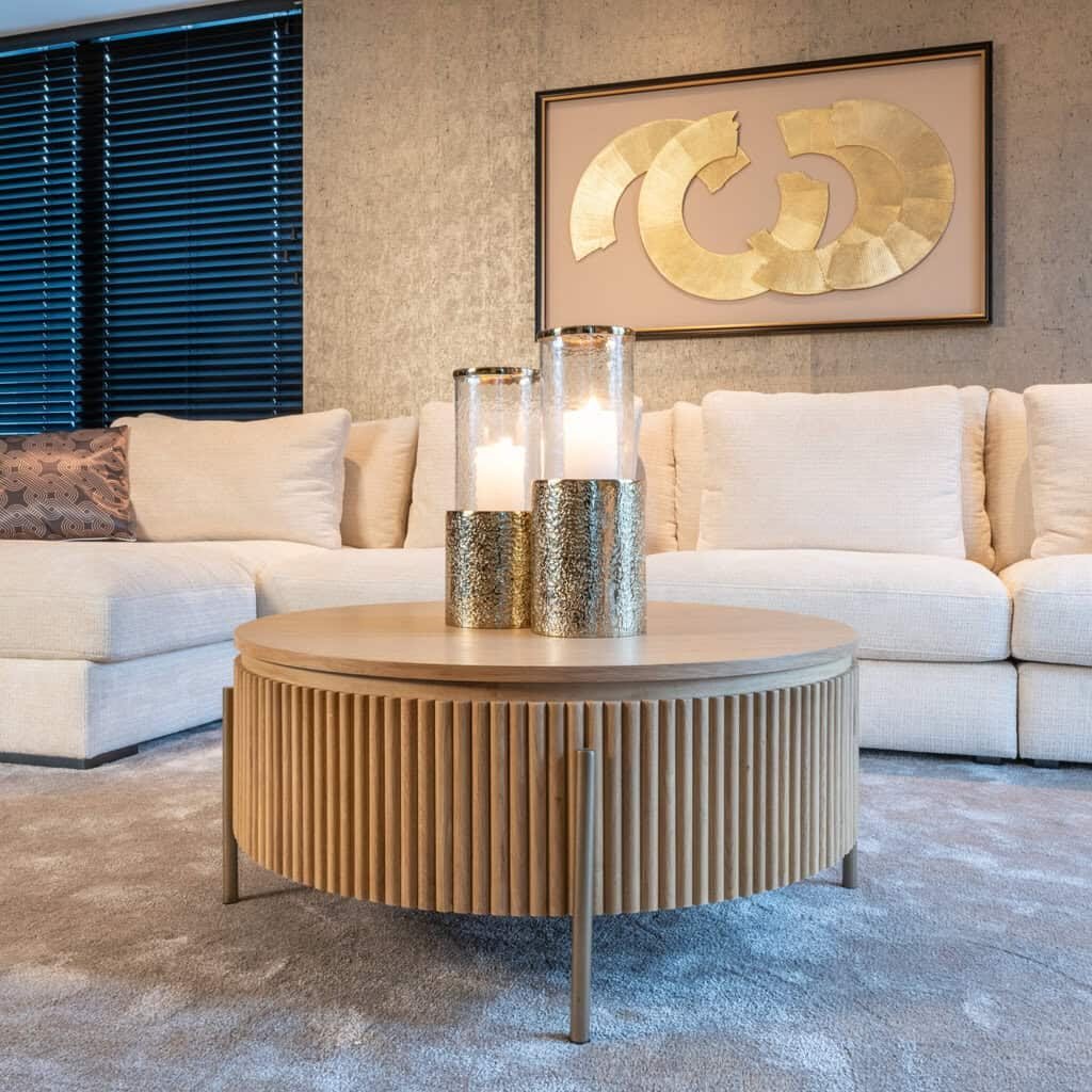 - Salontafel Belfort natural oak 85Ø