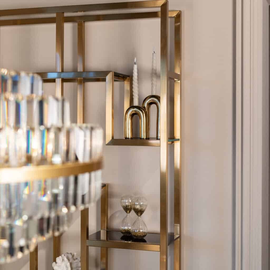 - Wandkast Magnus brushed gold