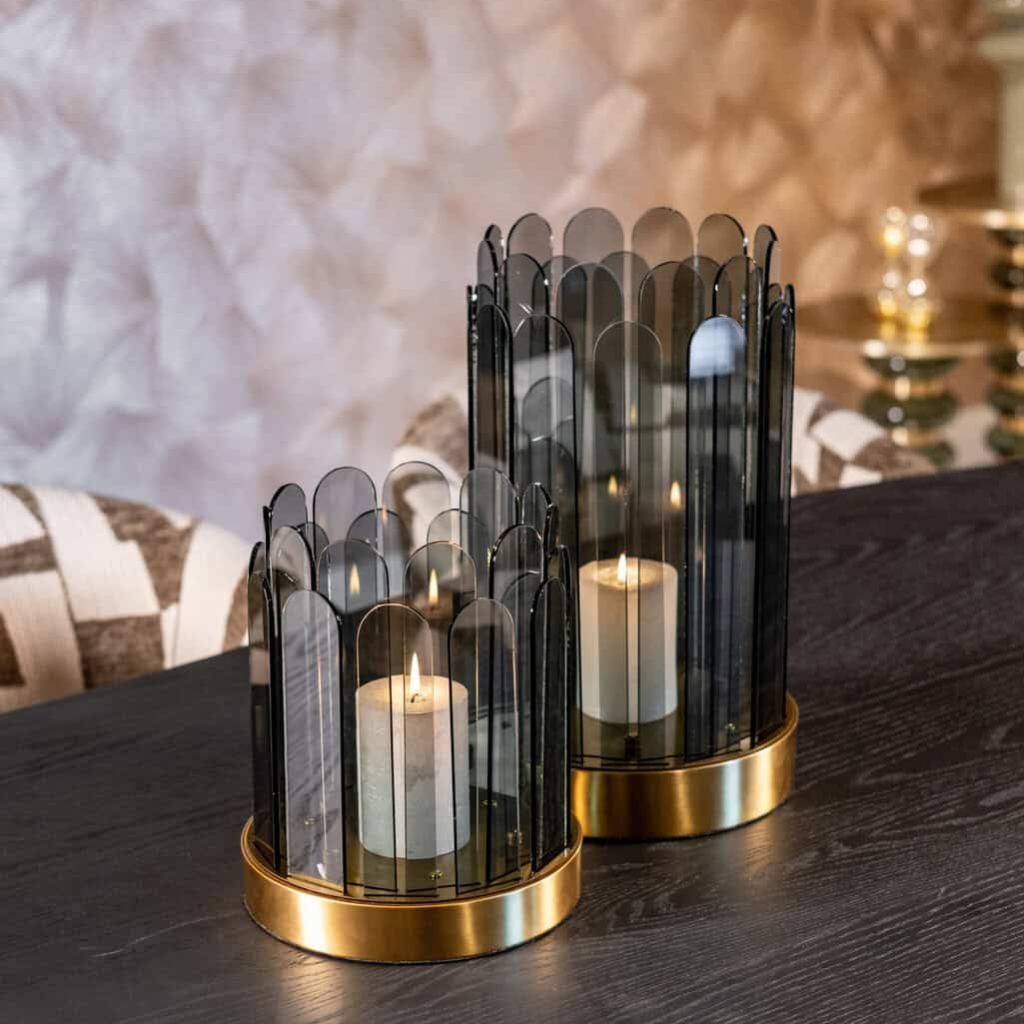 - Windlicht Daisey smoke large