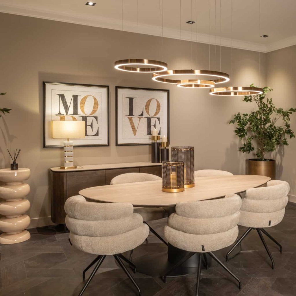 - Plantenbak Dira brushed gold 50Ø