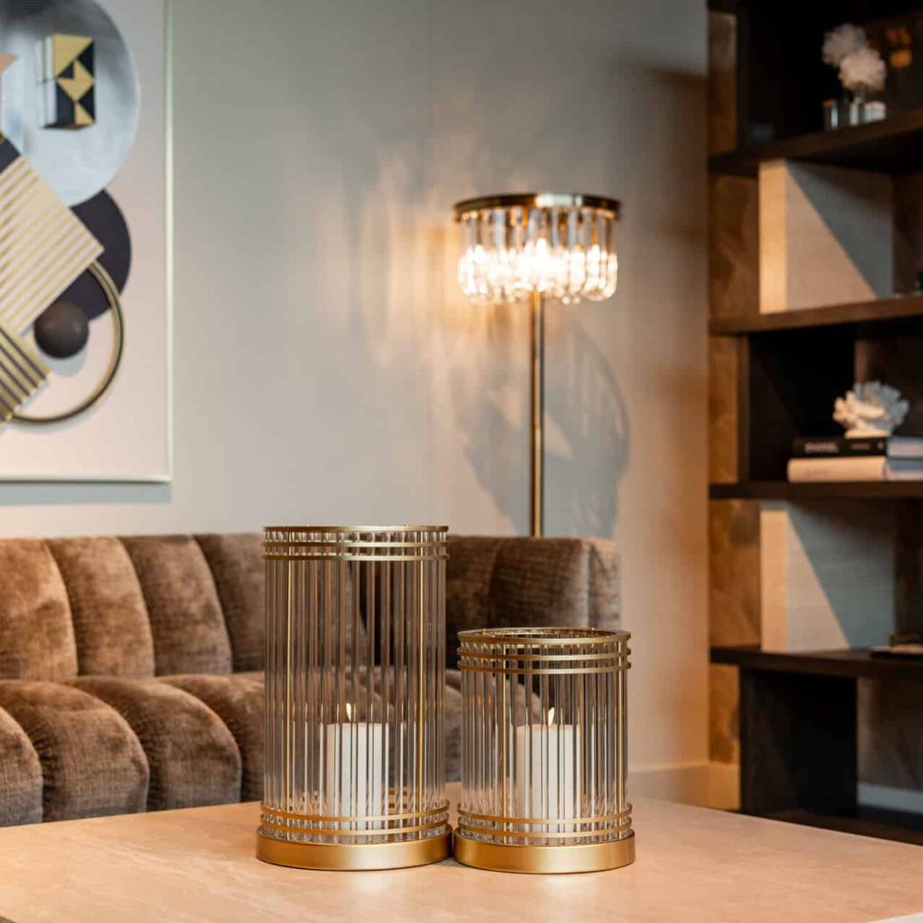 - Windlicht Dyara gold large