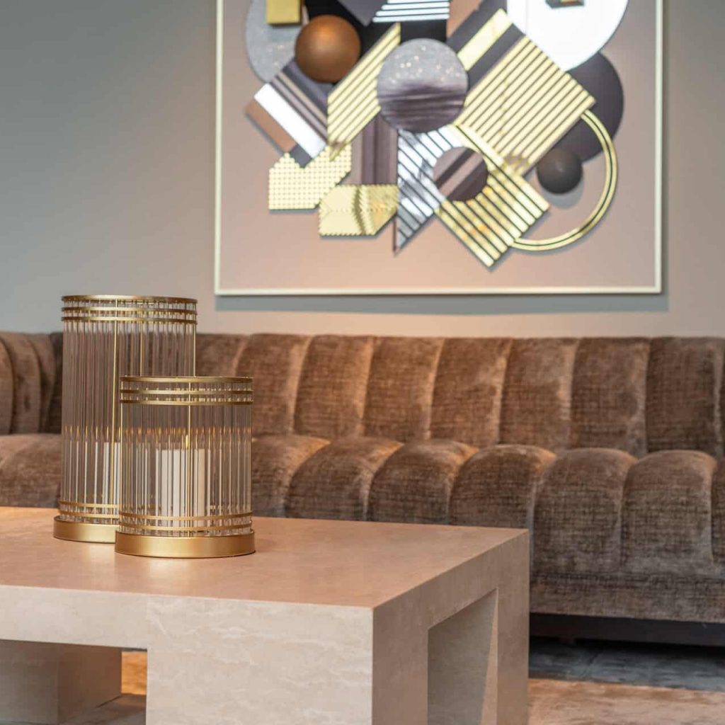 - Windlicht Dyara gold large