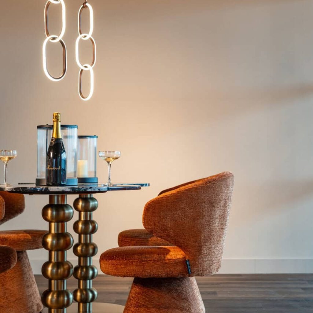 - Bistrotafel Witlox black/gold 75Ø