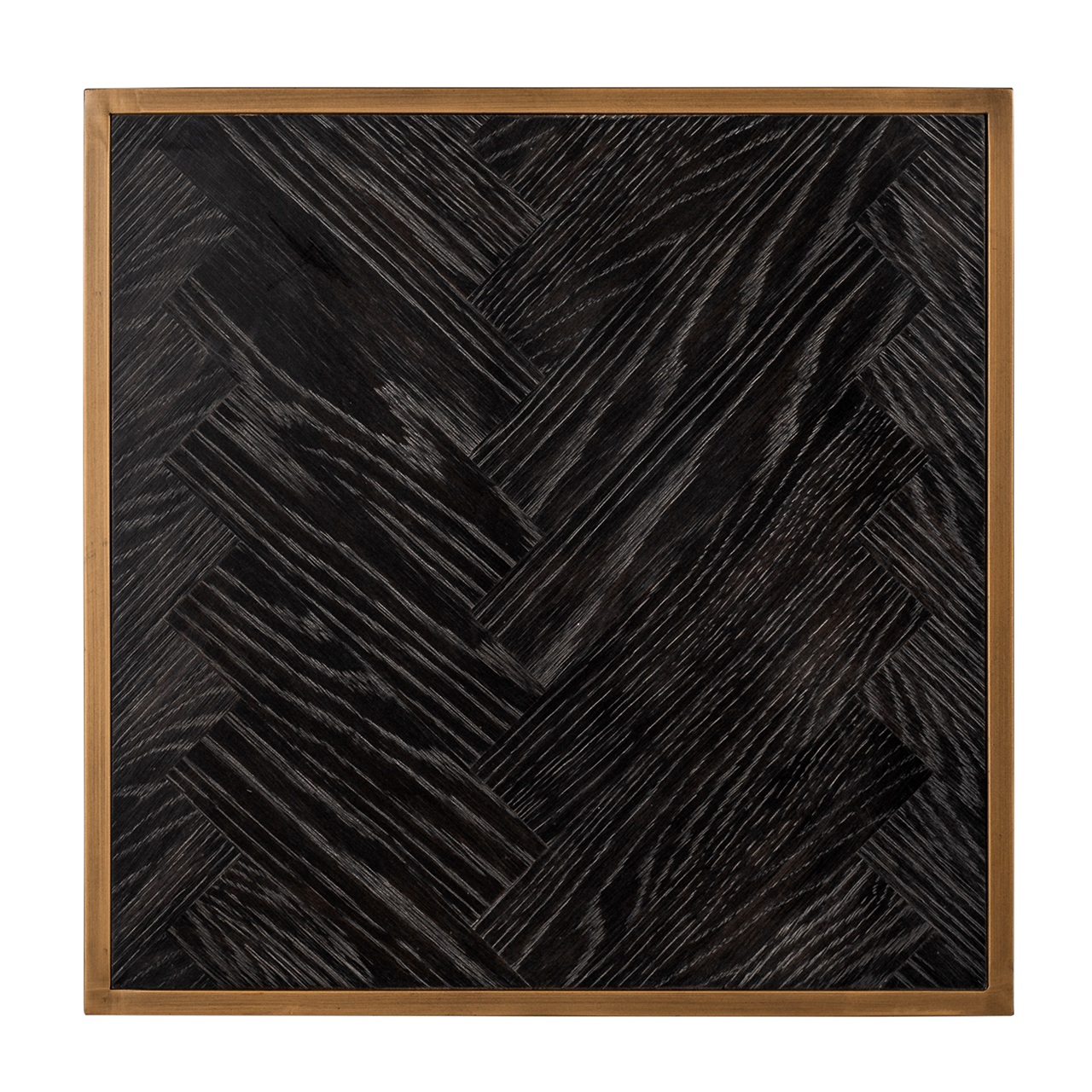 Bijzettafel Blackbone brass 50x50 (Black rustic)