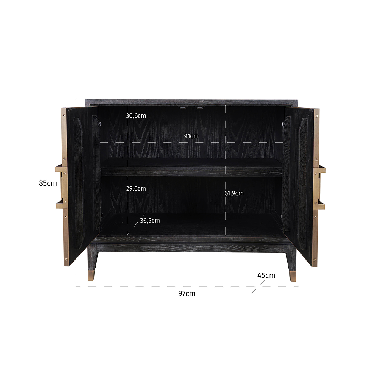 Dressoir Bloomville 2-deuren (Brown)