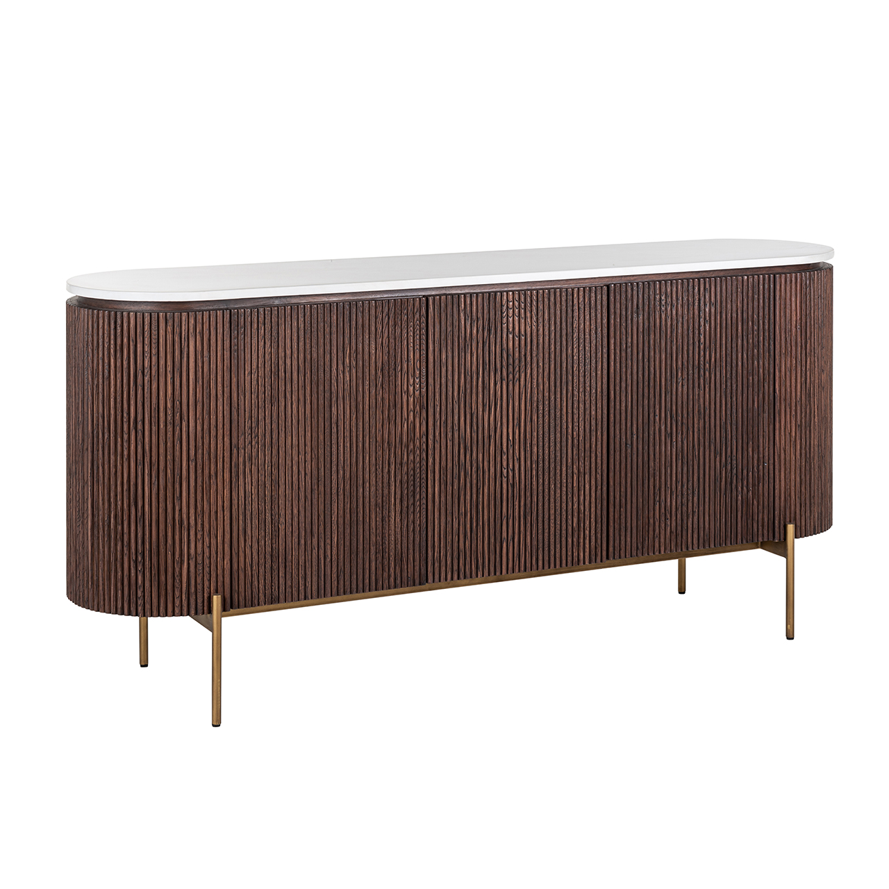 Dressoir Barkley 3-deuren  (Brushed Gold)