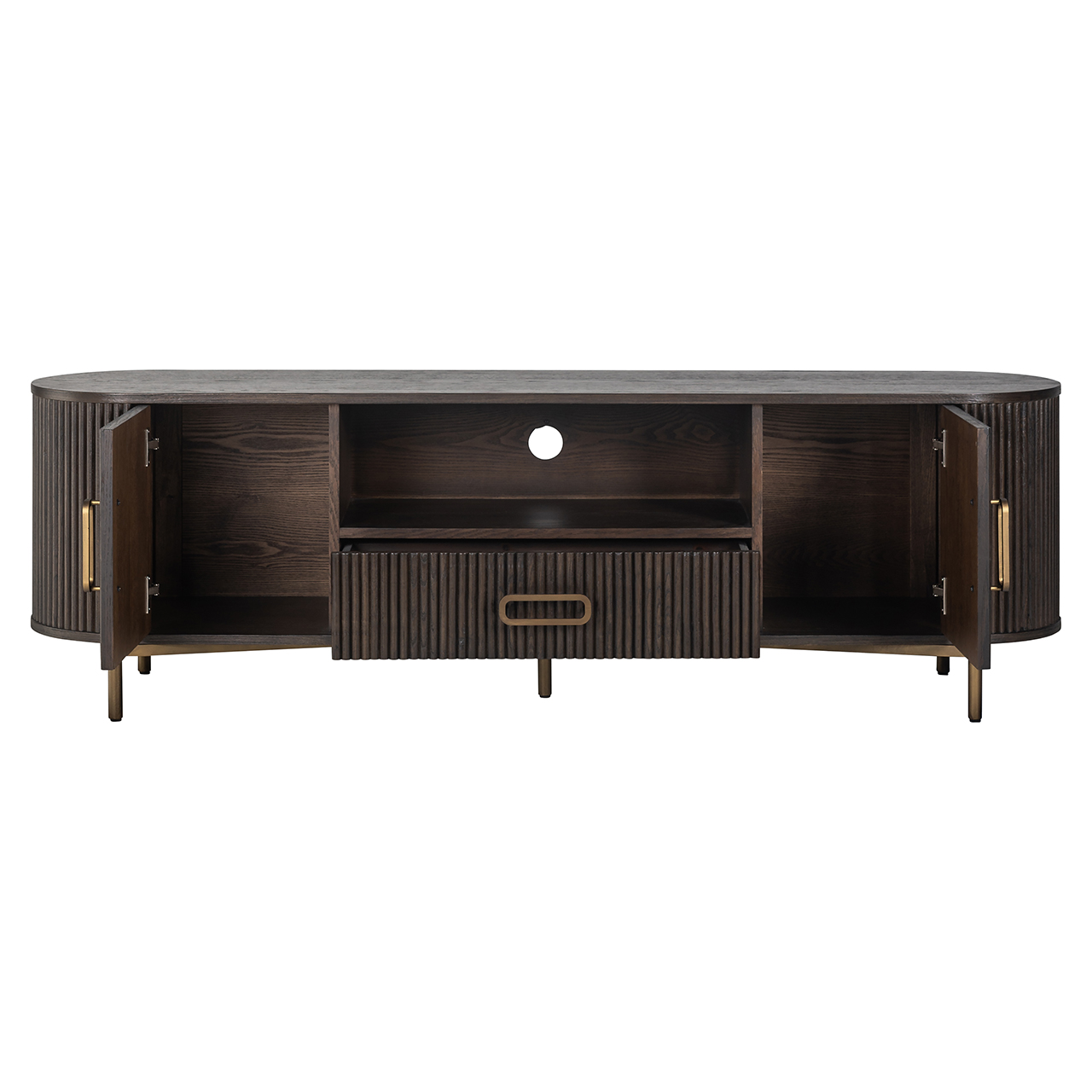 TV-dressoir Luxor 2-deuren 1-lade (Brown)