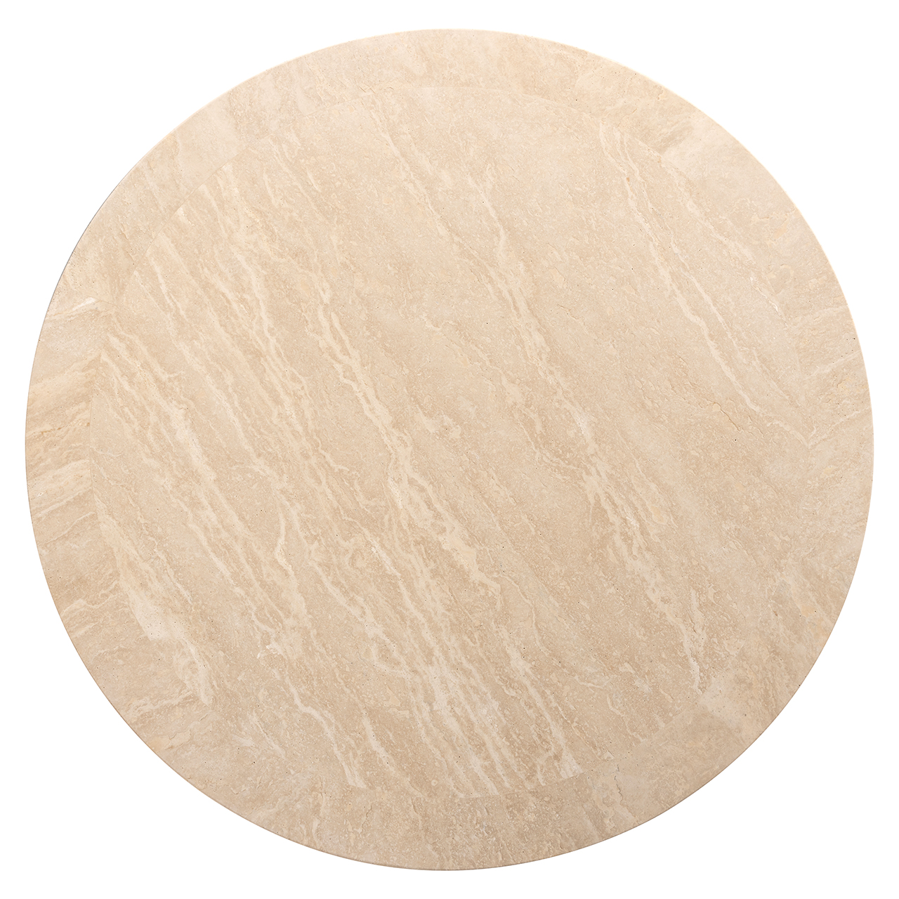 Salontafel rond Biltmore Italian beige Travertine (Beige)