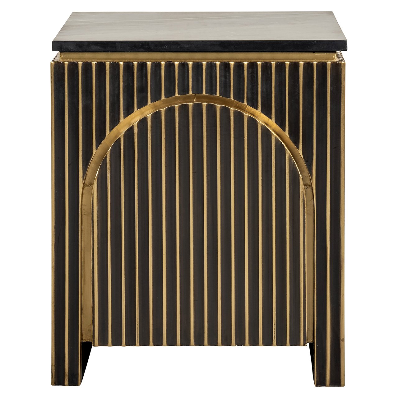 Nachtkastje Les Arcs 1-deur (Brushed Gold)