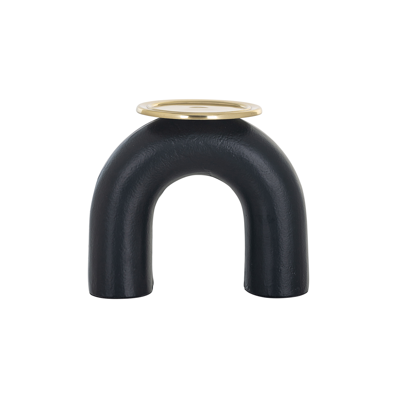 Kandelaar Femke groot (Black/gold)
