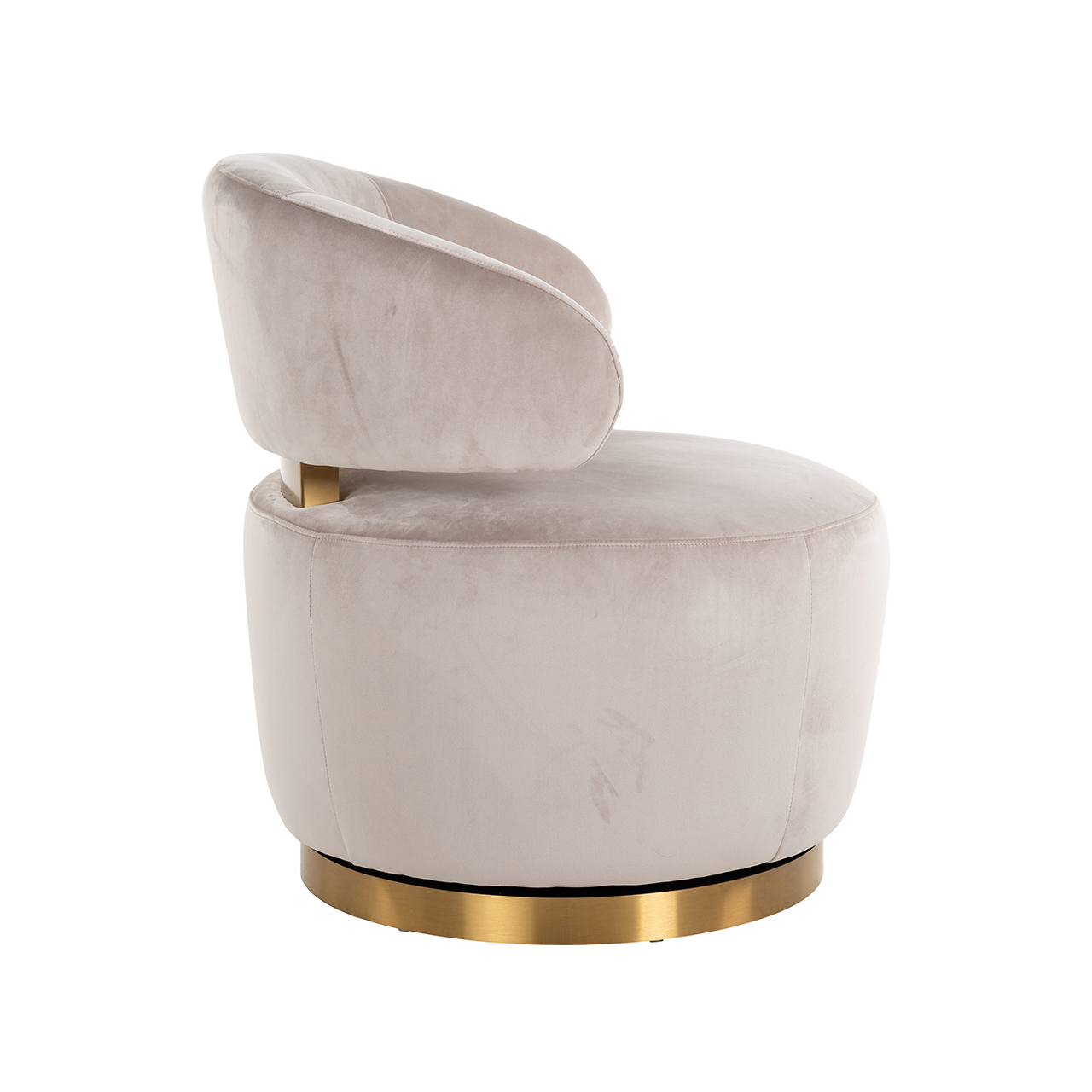 Draaifauteuil Maxime khaki velvet (Quartz Khaki 903)