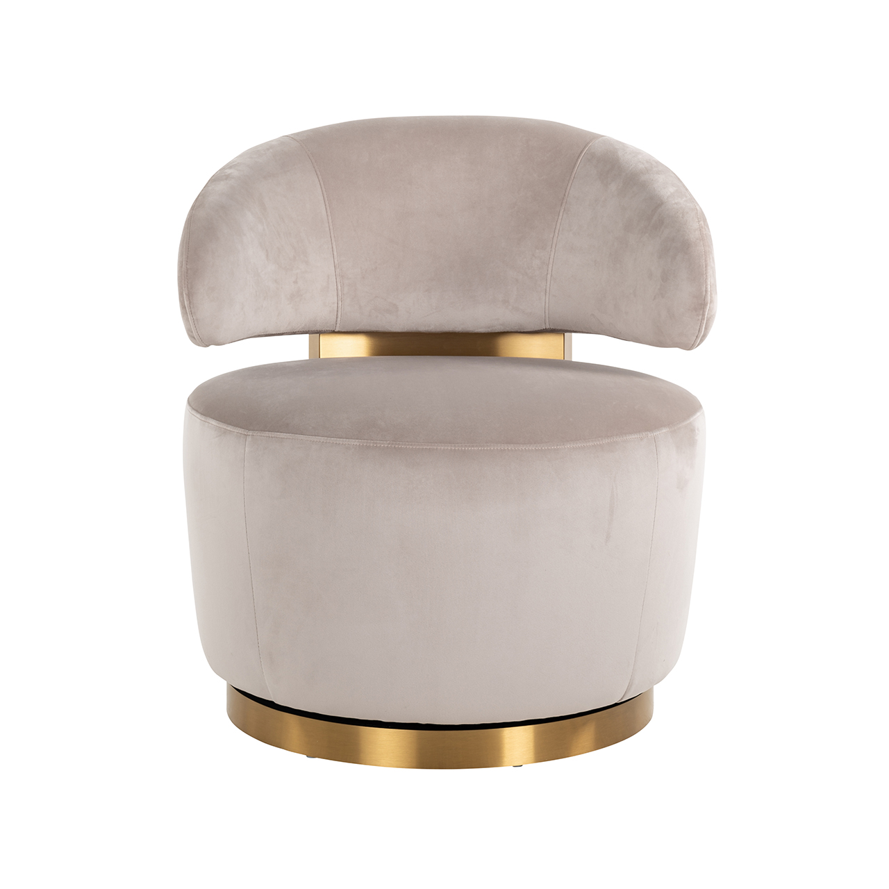 Draaifauteuil Maxime khaki velvet (Quartz Khaki 903)